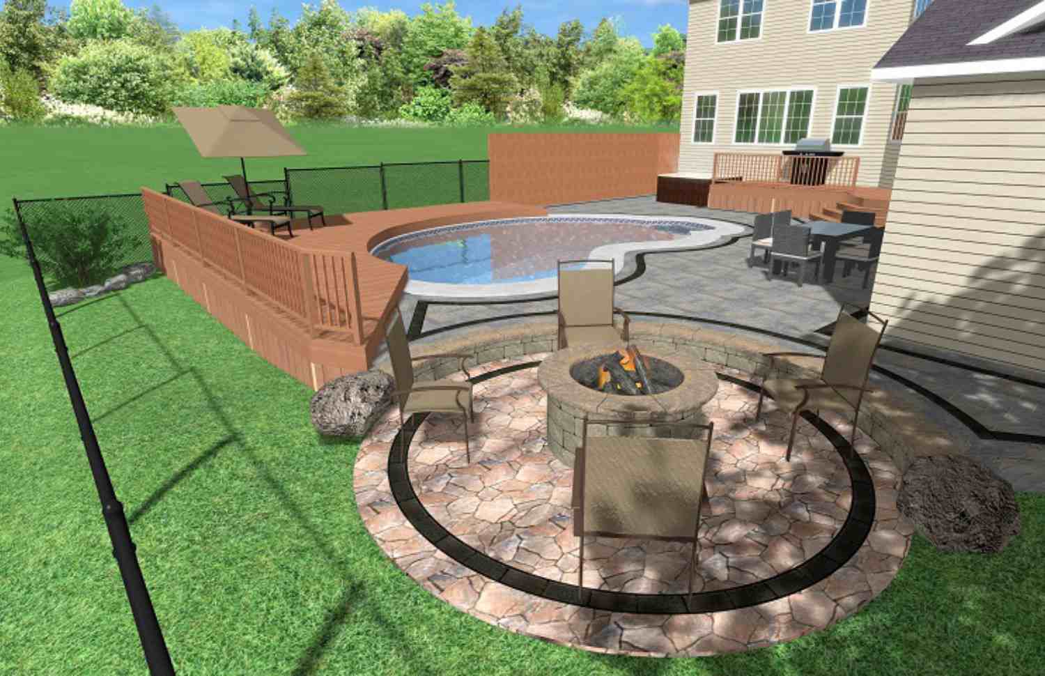 3D Landscape and Poolscape Designs